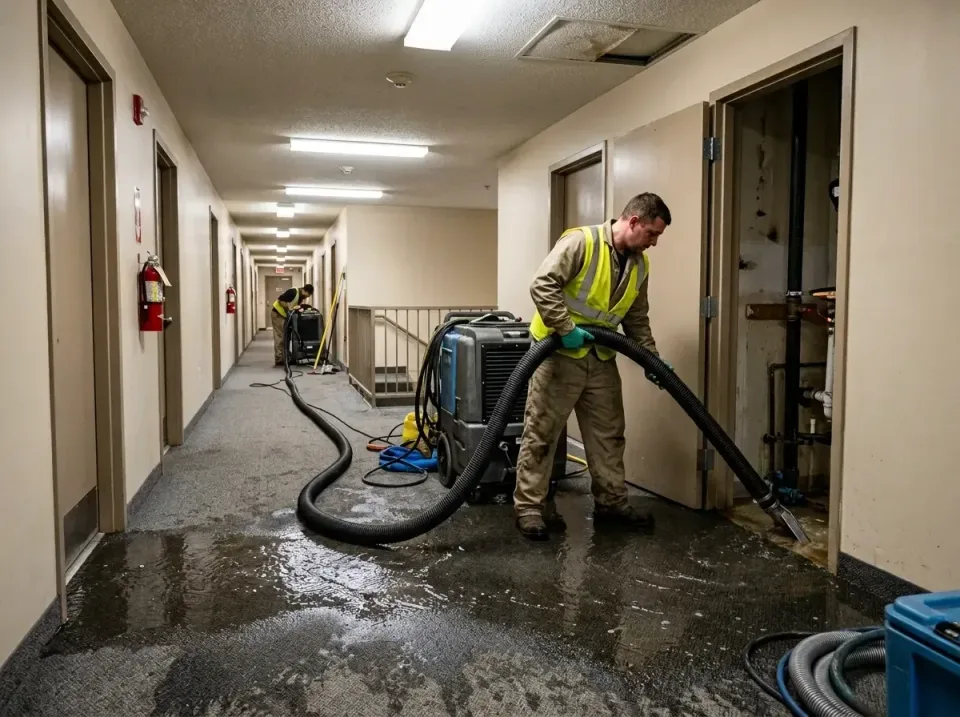 multi-unit-apartment-hallway-f-005 — frequently asked questions, Emergency Burst Pipe Water Extraction & Removal in Tyrone,…